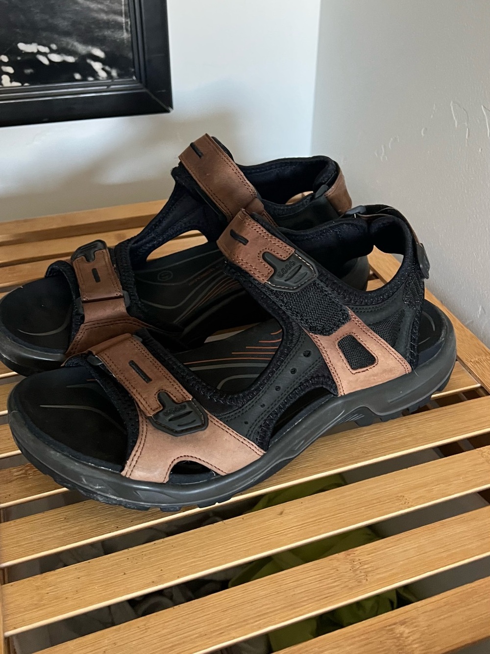 ECCO Men's Yucatan Sandals, size EU41, US 7.5
